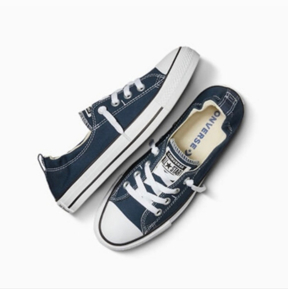 Converse Navy Blue Low-Top Slip On Sneakers